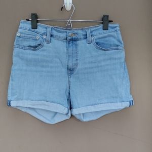 Levi's Light Wash Mid Length Shorts